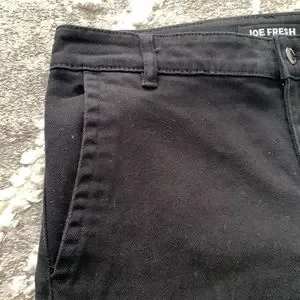 Joe Fresh Jeans Joe Fresh Black Cropped Wide Leg Jeans Size